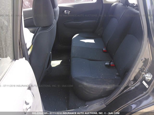 3N1CE2CP0EL437691 - 2014 NISSAN VERSA NOTE S/S PLUS/SV/SL BLACK photo 8