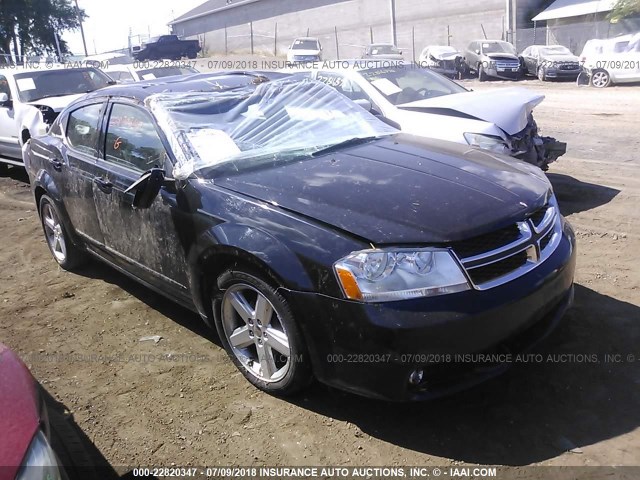 1C3CDZCB4DN682297 - 2013 DODGE AVENGER SXT BLACK photo 1