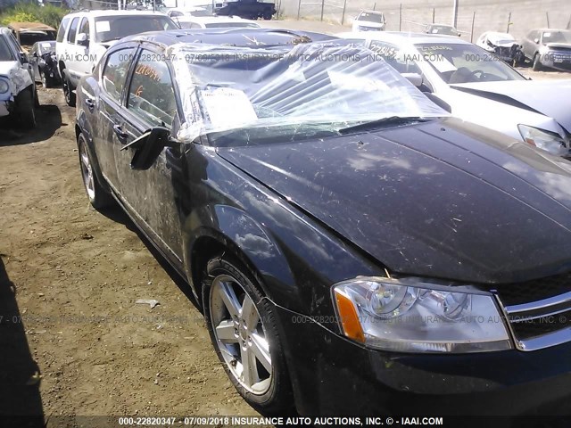 1C3CDZCB4DN682297 - 2013 DODGE AVENGER SXT BLACK photo 6