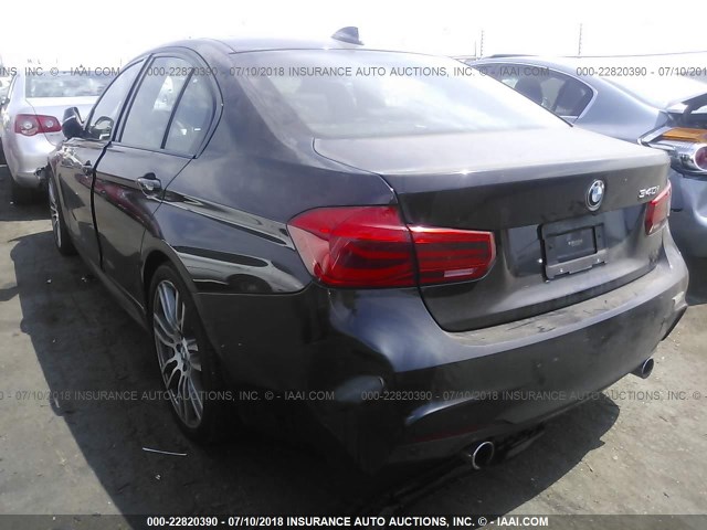 WBA8B3C57GK383548 - 2016 BMW 340 I BLACK photo 3