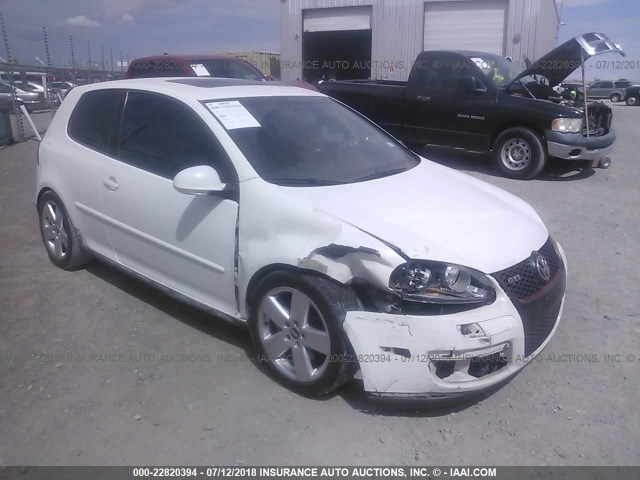 WVWFV71K76W196318 - 2006 VOLKSWAGEN NEW GTI WHITE photo 1