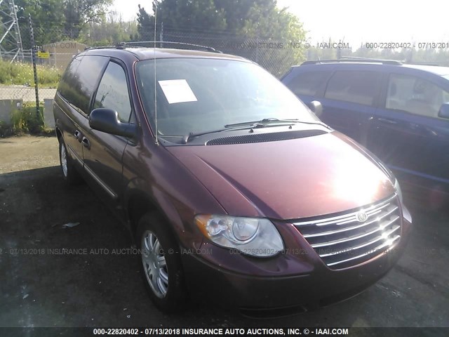 2A4GP54L07R160031 - 2007 CHRYSLER TOWN & COUNTRY TOURING MAROON photo 1