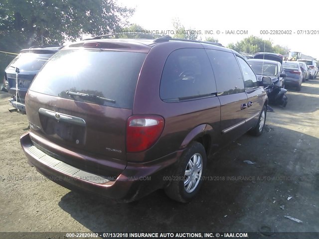 2A4GP54L07R160031 - 2007 CHRYSLER TOWN & COUNTRY TOURING MAROON photo 4