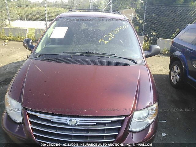 2A4GP54L07R160031 - 2007 CHRYSLER TOWN & COUNTRY TOURING MAROON photo 6