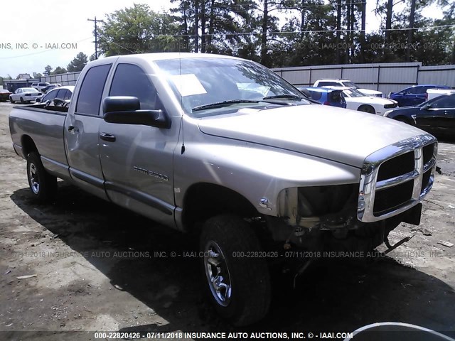 3D7KU28C64G259591 - 2004 DODGE RAM 2500 ST/SLT 金色 照片 1