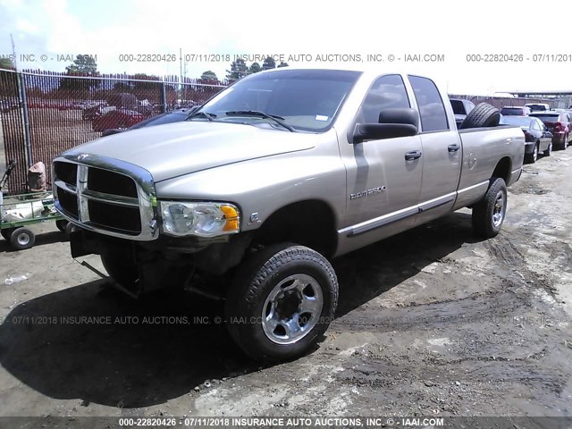 3D7KU28C64G259591 - 2004 DODGE RAM 2500 ST/SLT 金色 照片 2