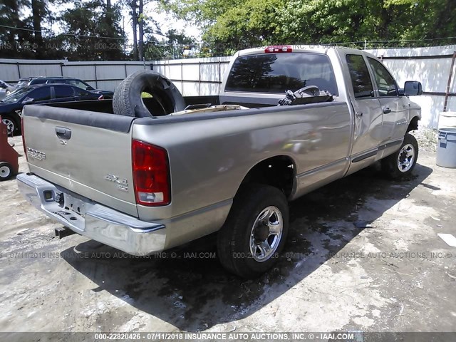 3D7KU28C64G259591 - 2004 DODGE RAM 2500 ST/SLT 金色 照片 4