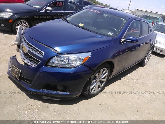 1G11E5SA9DU110108 - 2013 CHEVROLET MALIBU 2LT BLUE photo 2