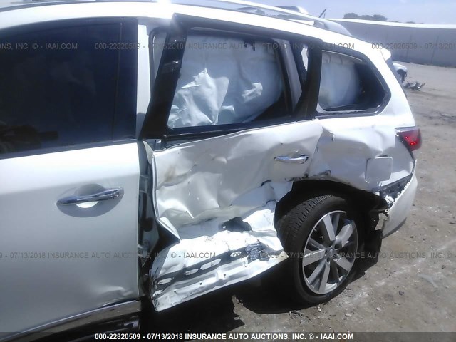 5N1AR2MNXEC685668 - 2014 NISSAN PATHFINDER S/SV/SL/PLATINUM WHITE photo 6