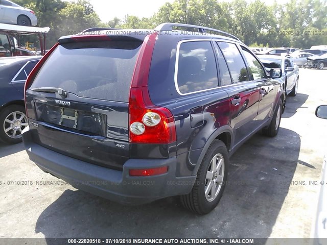 YV1CZ592751197801 - 2005 VOLVO XC90 შავი ფოტო 4