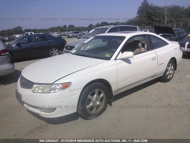 2T1CF28P42C592097 - 2002 TOYOTA CAMRY SOLARA SE/SLE WHITE photo 2