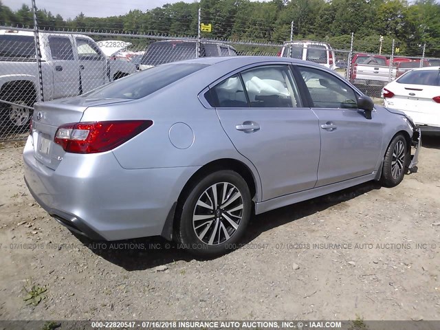 4S3BNAB66J3020089 - 2018 SUBARU LEGACY 2.5I Light Blue photo 4