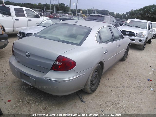 2G4WC582381151608 - 2008 BUICK LACROSSE CX SILVER photo 4