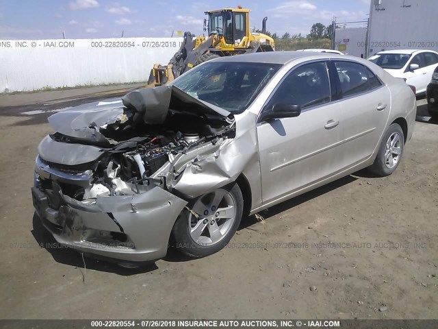 1G11B5SL0EF125550 - 2014 CHEVROLET MALIBU LS TAN photo 2