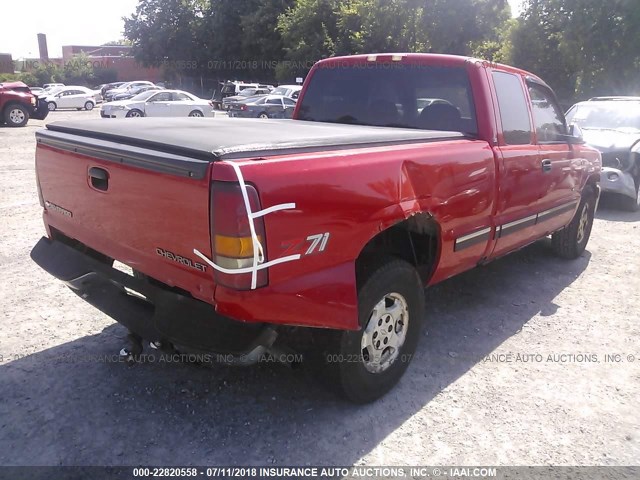 2GCEK19T7X1295759 - 1999 CHEVROLET SILVERADO K1500 RED photo 4