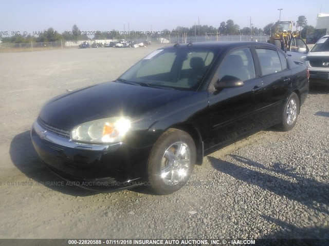 1G1ZT54865F246415 - 2005 CHEVROLET MALIBU LS BLACK photo 2