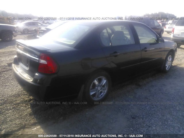 1G1ZT54865F246415 - 2005 CHEVROLET MALIBU LS BLACK photo 4