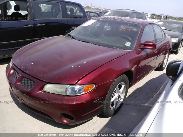 1G2WK52J72F172313 - 2002 PONTIAC GRAND PRIX SE MAROON photo 2