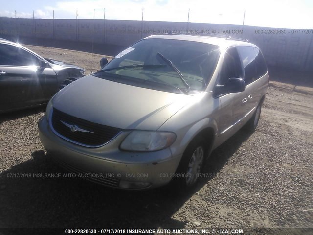 2C4GP54L03R202682 - 2003 CHRYSLER TOWN & COUNTRY LXI GOLD photo 2