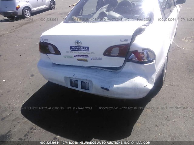1NXBR18EXWZ131891 - 1998 TOYOTA COROLLA VE/CE/LE 白色 照片 6