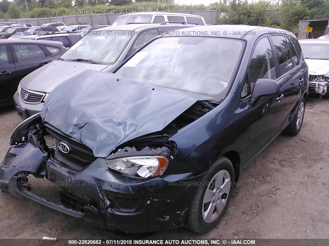 KNAFG528297273299 - 2009 KIA RONDO LX/EX BLUE photo 2