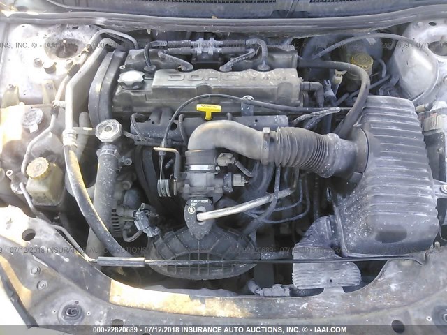 1B3EL36X02N118852 - 2002 DODGE STRATUS SE SILVER photo 10