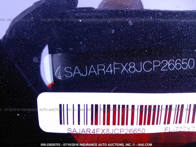 SAJAR4FX8JCP26650 - 2018 JAGUAR XE BLACK photo 9