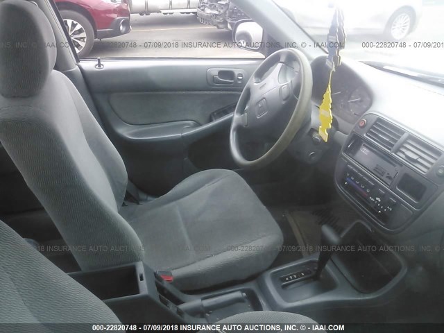 JHMEJ6673WS006669 - 1998 HONDA CIVIC LX SILVER photo 5