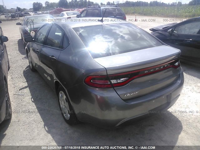 1C3CDFAAXDD105126 - 2013 DODGE DART SE/AERO GRAY photo 3