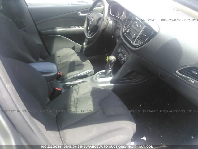 1C3CDFAAXDD105126 - 2013 DODGE DART SE/AERO GRAY photo 5