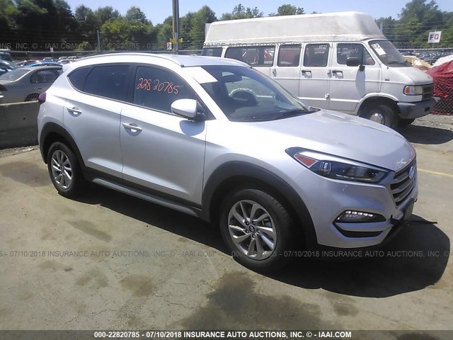 KM8J3CA48JU732994 - 2018 HYUNDAI TUCSON LIMITED/SPORT AND ECO/SE SILVER photo 1