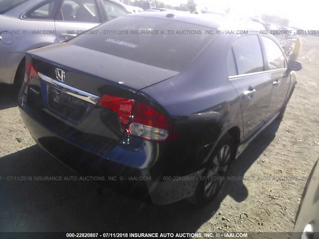 2HGFA169X9H526326 - 2009 HONDA CIVIC EXL ლურჯი ფოტო 4
