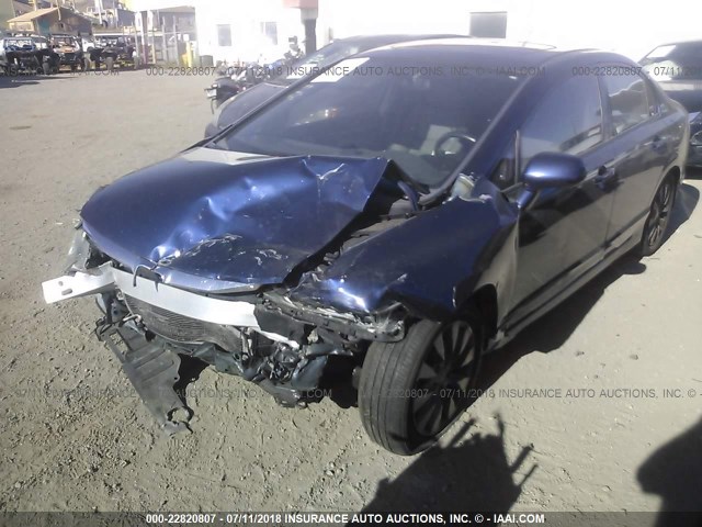 2HGFA169X9H526326 - 2009 HONDA CIVIC EXL ლურჯი ფოტო 6