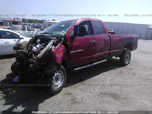 3D7KS28D26G108507 - 2006 DODGE RAM 2500 ST/SLT 红色 照片 2