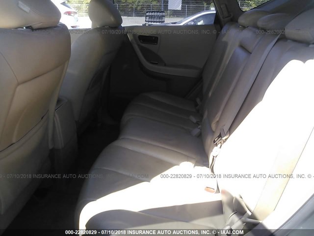 JN8AZ08W45W425619 - 2005 NISSAN MURANO SL/SE/S GRAY photo 8