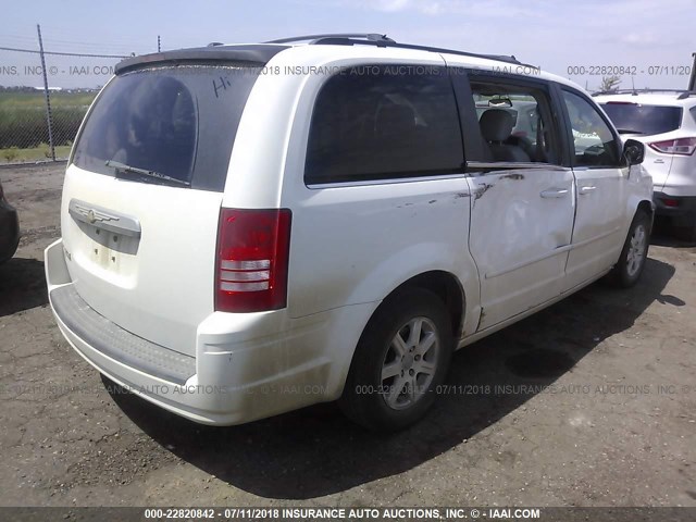 2A8HR54P08R621455 - 2008 CHRYSLER TOWN & COUNTRY TOURING WHITE photo 4