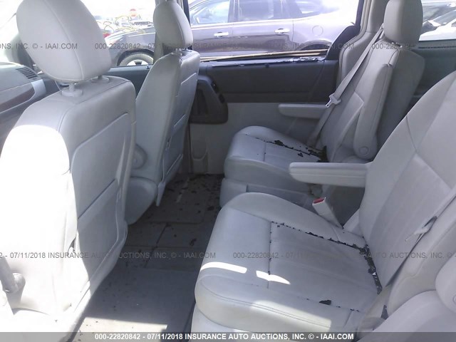 2A8HR54P08R621455 - 2008 CHRYSLER TOWN & COUNTRY TOURING WHITE photo 8