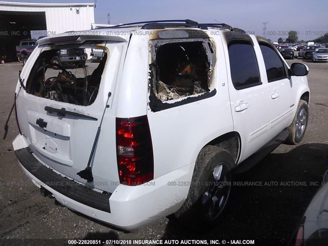 1GNUKBE00AR106906 - 2010 CHEVROLET TAHOE K1500 LT WHITE photo 4