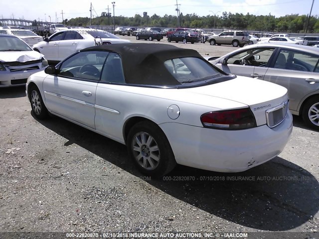 1C3EL65R24N214542 - 2004 CHRYSLER SEBRING LIMITED WHITE photo 3