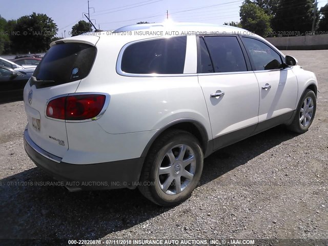 5GAEV23728J200218 - 2008 BUICK ENCLAVE CXL WHITE photo 4
