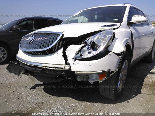 5GAEV23728J200218 - 2008 BUICK ENCLAVE CXL WHITE photo 6