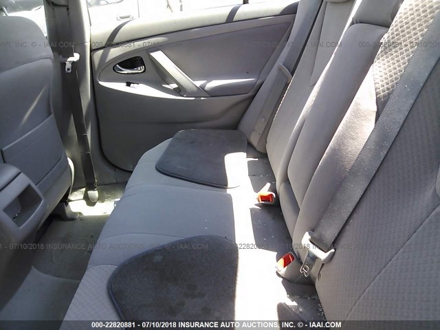 4T1BE46K68U247324 - 2008 TOYOTA CAMRY CE/LE/XLE/SE SILVER photo 8