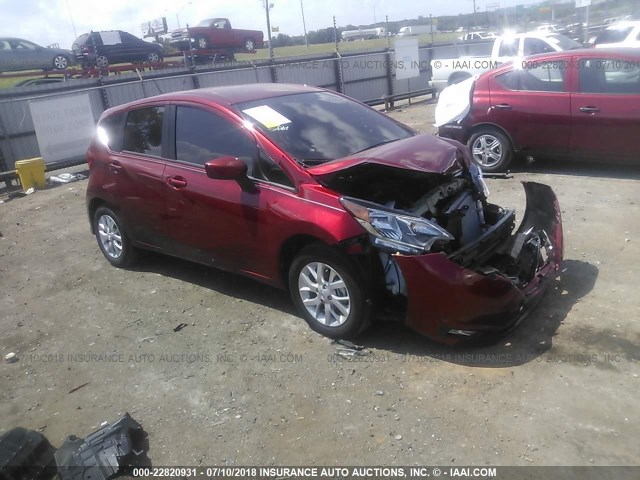 3N1CE2CP4HL376639 - 2017 NISSAN VERSA NOTE S/S PLUS/SV/SL/SR RED photo 1