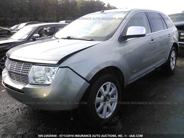 2LMDU68C27BJ04103 - 2007 LINCOLN MKX GRAY photo 2