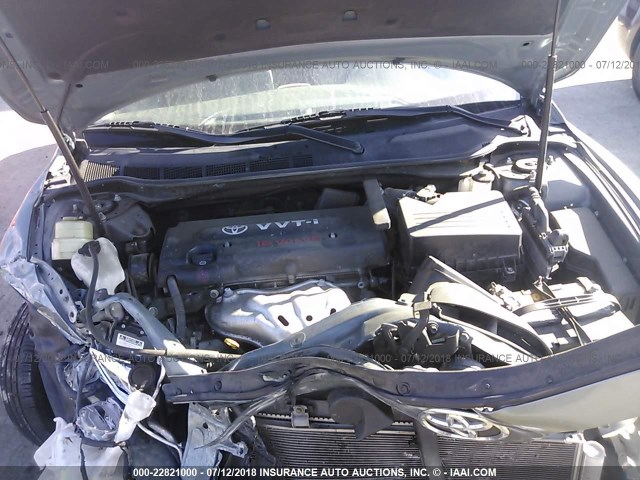 4T1BE46K67U540834 - 2007 TOYOTA CAMRY NEW GENERAT CE/LE/XLE/SE GRAY photo 10