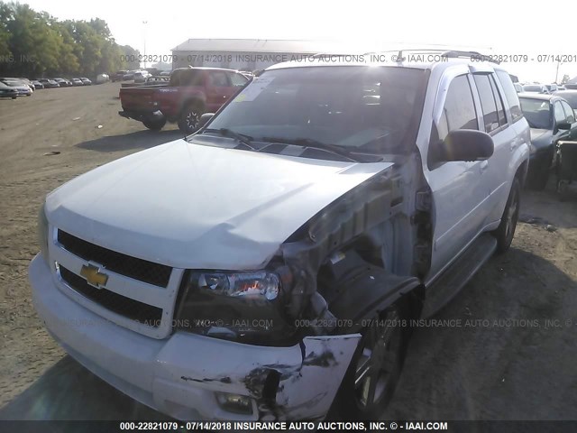 1GNDT13S682208225 - 2008 CHEVROLET TRAILBLAZER LS/LT WHITE photo 6