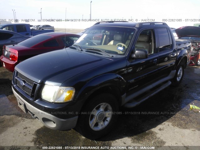 1FMZU67E21UB74447 - 2001 FORD EXPLORER SPORT TR  Dark Blue photo 2