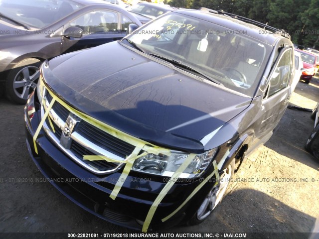 3D4GH67V19T602906 - 2009 DODGE JOURNEY R/T BLACK photo 2