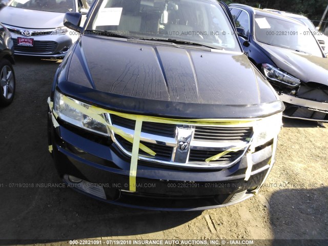 3D4GH67V19T602906 - 2009 DODGE JOURNEY R/T BLACK photo 6