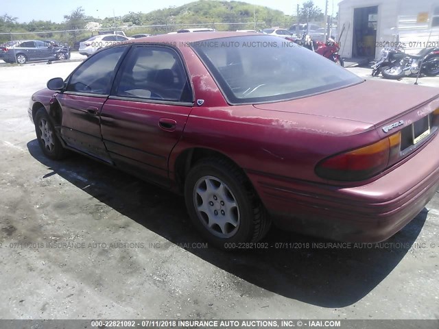 2E3HD66F2TH303894 - 1996 EAGLE VISION TSI MAROON photo 3